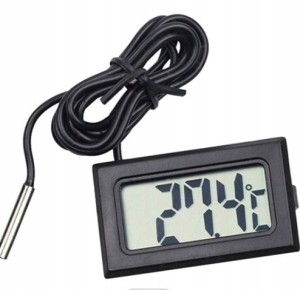 Termometr LCD z sondą do terrarium+ baterie gratis 