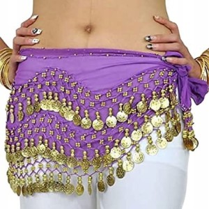 Chusta do tańca brzucha bellydance - fioletowa