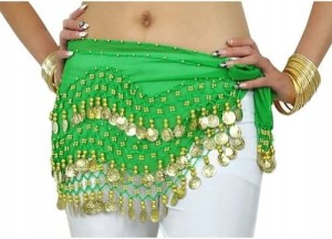 Chusta do tańca brzucha bellydance - zielona