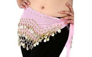 Chusta do tańca brzucha bellydance - jasnoróżowa