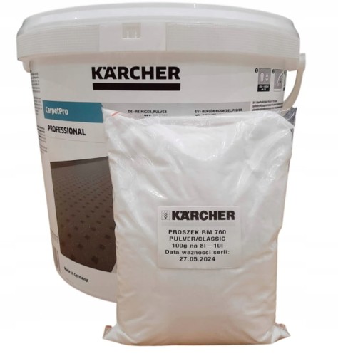 Proszek do dywanów tapicerki KARCHER RM 760 CLASSIC 1 KG super jakość
